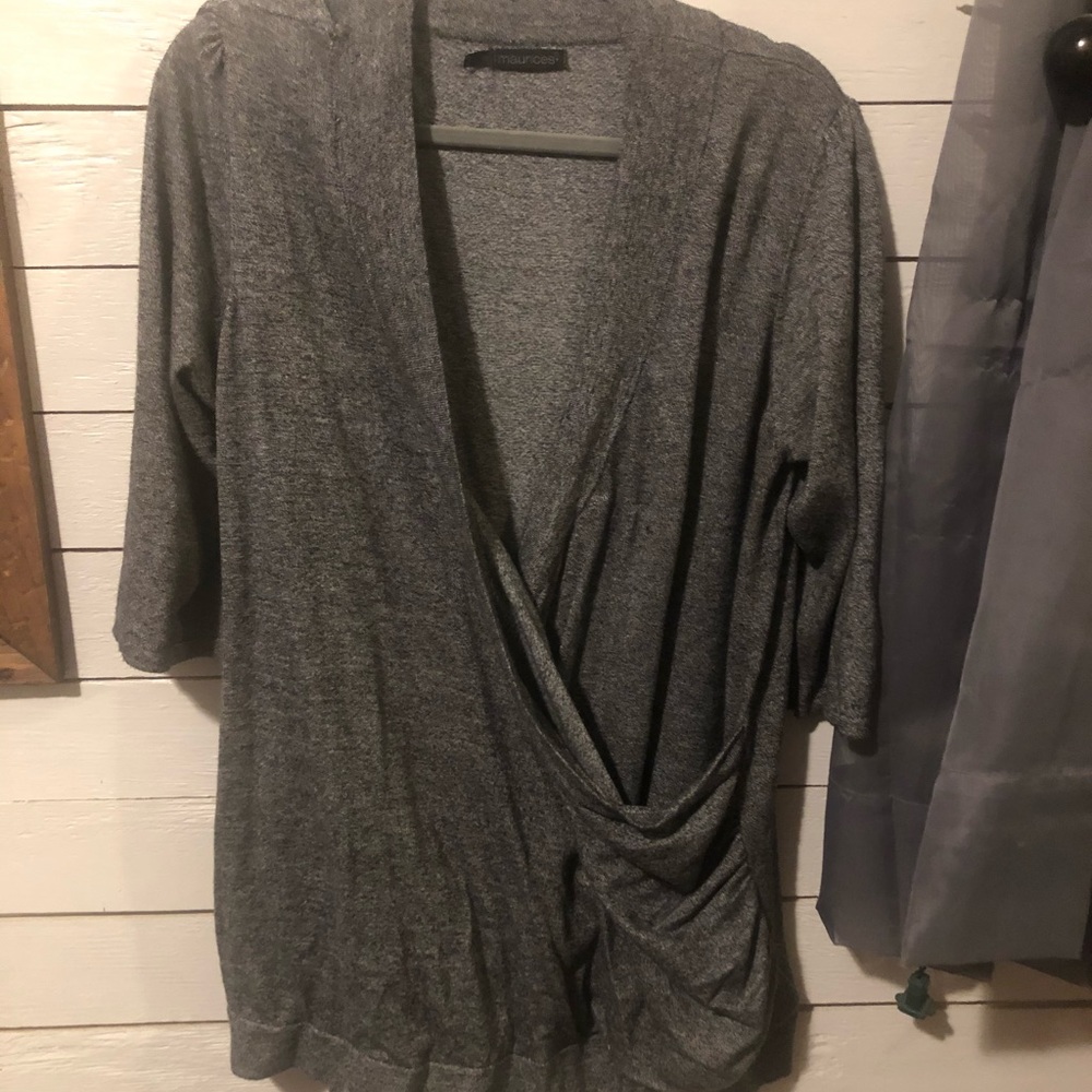 Faux Wrap Sweater
